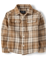 Baby And Toddler Boys Plaid Flannel Button Up Shirt
