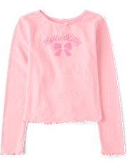 Girls Hello Kitty® Embellished Ribbed Baby Tee