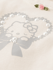 Girls Hello Kitty® Embellished Ribbed Baby Tee