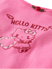 Girls Hello Kitty® Rhinestone Ribbed Baby Tee