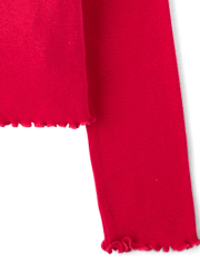 Girls Hello KittyÂ® Rhinestone Mug Ribbed Baby Tee