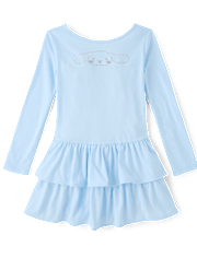 Girls Hello Kitty® Rhinestone Tiered Drop Waist Dress
