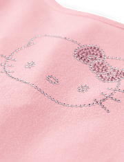 Girls Hello Kitty® Rhinestone Tiered Drop Waist Dress