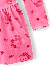Girls Hello Kitty® Heart Velour Bubble Dress