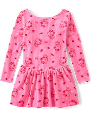 Girls Hello Kitty® Heart Velour Bubble Dress