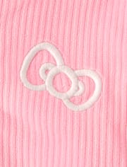 Girls Hello Kitty® Embroidered Velour Zip Up Hoodie