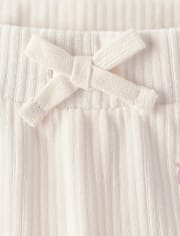Girls Hello KittyÂ® Embroidered Velour Flare Lounge Pants