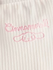 Girls Hello KittyÂ® Embroidered Velour Flare Lounge Pants