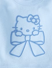 Girls Hello Kitty® Embroidered Premium Fleece Sweatshirt