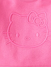 Girls Hello Kitty® Embroidered Premium Fleece Sweatshirt