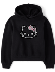 Girls Hello Kitty® Rhinestone Premium Fleece Oversized Hoodie