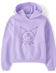 Girls Hello Kitty® Rhinestone Premium Fleece Oversized Hoodie
