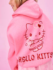 Girls Hello Kitty® Embellished Premium Fleece Hoodie