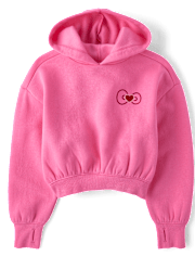 Girls Hello Kitty® Embellished Premium Fleece Hoodie