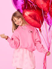 Girls Hello Kitty® Embellished Premium Fleece Hoodie