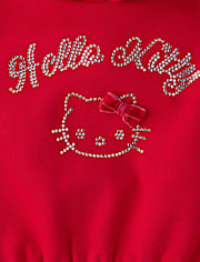 Girls Hello Kitty® Embellished Premium Fleece Hoodie