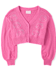 Girls Hello Kitty® Rhinestone Cardigan