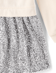 Girls Hello KittyÂ® Rhinestone Sweatshirt Dress