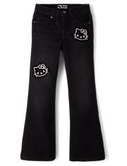 Girls Hello Kitty® Rhinestone Flare Jeans