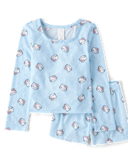Girls Hello Kitty® Pointelle Pajamas