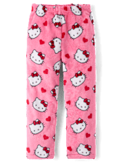 Girls Hello KittyÂ® Heart Fleece Pajama Pants