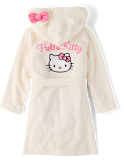Girls Hello Kitty® Applique Fleece Robe