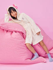 Girls Hello KittyÂ® Applique Fleece Robe