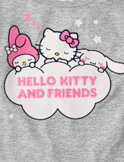 Girls Hello Kitty® And Friends 3-Piece Pajama Set