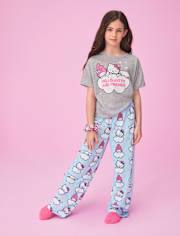 Girls Hello KittyÂ® And Friends 3-Piece Pajama Set
