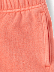 Kids Garment Dyed Premium Fleece Shorts