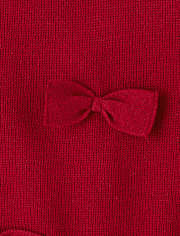 Toddler Girls Bow Sweater Dress