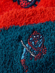 Boys Spider-Man Embroidered Cozy Socks 2-Pack