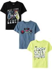 Boys Gaming Graphic Tee 3-Pack