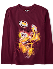 Boys Football Graphic Tee