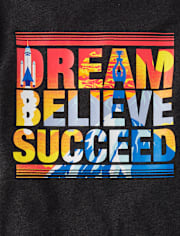 Boys Dream Believe Succeed Graphic Tee