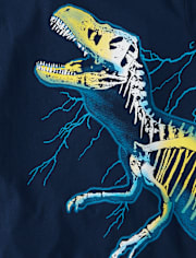 Boys Dino Skeleton Graphic Tee