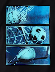Boys Sports Grid Graphic Tee
