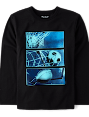 Boys Sports Grid Graphic Tee