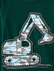 Baby And Toddler Boys Excavator Graphic Tee