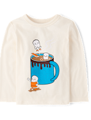 Baby And Toddler Boys Hot Cocoa Pool Graphic Tee