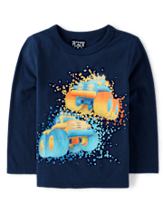 Baby And Toddler Boys Monster Trucks Graphic Tee