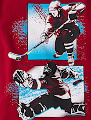Boys Hockey Player Graphic Tee