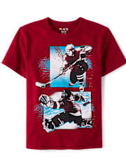 Boys Hockey Player Graphic Tee