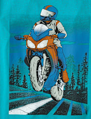 Boys Motorcycle Graphic Tee