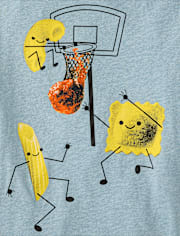 Boys Pasta Basketball Graphic Tee