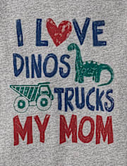 T-shirt graphique « Love My Mom » pour bébés et tout-petits garçons