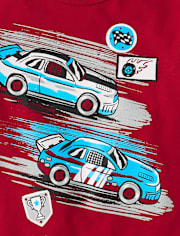 Baby And Toddler Boys Racecars Graphic Tee