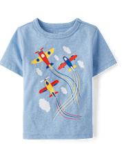 Baby And Toddler Boys Airplanes Graphic Tee