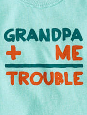 Baby And Toddler Boys Grandpa Plus Me Graphic Tee
