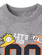 Baby And Toddler Boys Sports Patches Graphic Tee